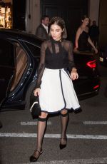 OLIVIA CULPO Heading to Prada Party at Paris Fashion Week 02/27/2019