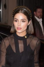 OLIVIA CULPO Heading to Prada Party at Paris Fashion Week 02/27/2019