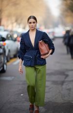 OLIVIA CULPO Leaves Fendi Fashion Show at MFW in Milan 02/21/2019