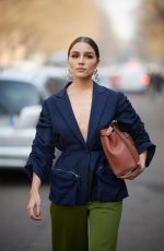 OLIVIA CULPO Leaves Fendi Fashion Show at MFW in Milan 02/21/2019
