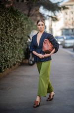 OLIVIA CULPO Leaves Fendi Fashion Show at MFW in Milan 02/21/2019