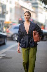 OLIVIA CULPO Leaves Fendi Fashion Show at MFW in Milan 02/21/2019