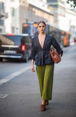 OLIVIA CULPO Leaves Fendi Fashion Show at MFW in Milan 02/21/2019