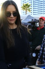 OLIVIA MUN at Extra at Universal Studios in Hollywood 02/19/2019