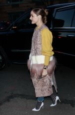 OLIVIA PALERMO Arrives at Jonathan Simkhai Show at New York Fashion Week 02/09/2019