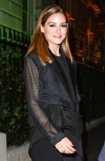 OLIVIA PALERMO Leaves Colmar VIP Party in London 02/17/2018