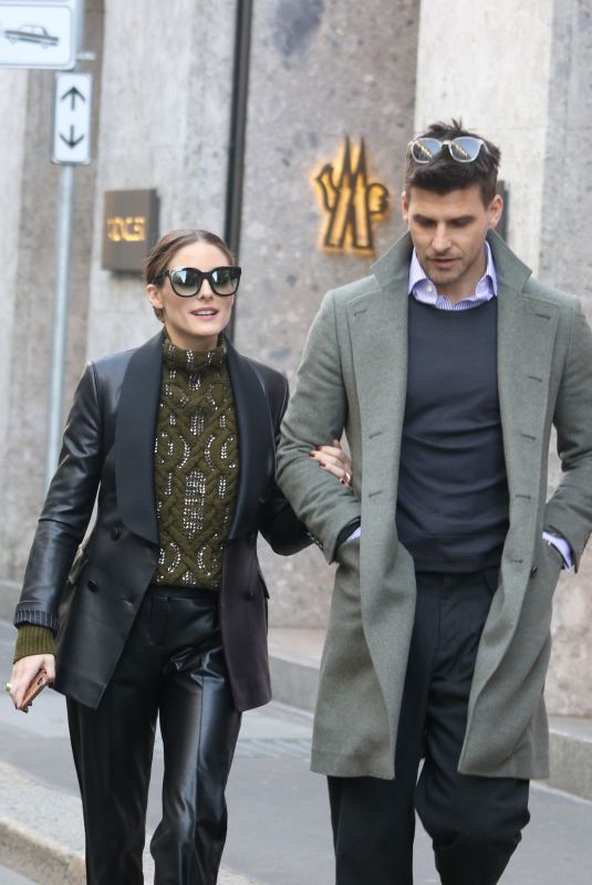 OLIVIA PALERMO Shopping at Fratelli Rossetti Boutique in Milan 02/24/2019