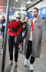 PAMELA ANDERSON Arrives at Airport in Athens 02/24/2019
