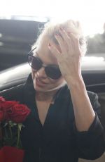 PAMELA ANDERSON Arrives at Airport in Athens 02/24/2019