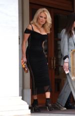 PAMELA ANDERSON Out and About in Athens 02/25/2019