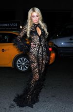 PARIS HILTON Arrives at PhilippPlein Fashion Show in New York 02/11/2019