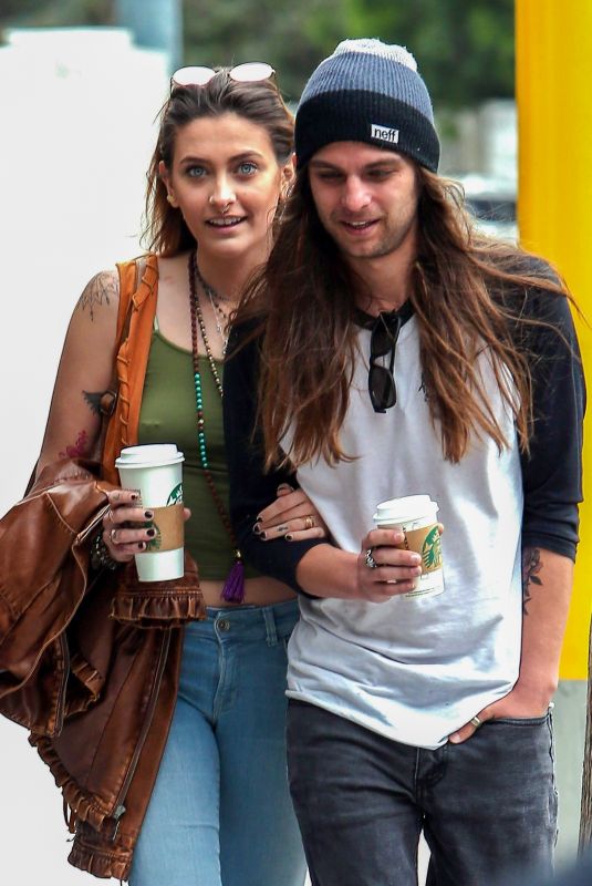 PARIS JACKSON and Gabriel Glenn Out for Coffee in Hollywood 02/01/2019