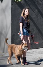 PARIS JACKSON Out with Her Dog in Los Angeles 02/18/2019