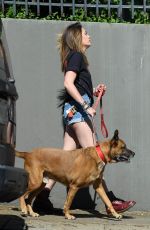 PARIS JACKSON Out with Her Dog in Los Angeles 02/18/2019