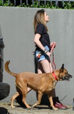 PARIS JACKSON Out with Her Dog in Los Angeles 02/18/2019