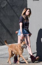 PARIS JACKSON Out with Her Dog in Los Angeles 02/18/2019