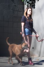 PARIS JACKSON Out with Her Dog in Los Angeles 02/18/2019