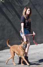PARIS JACKSON Out with Her Dog in Los Angeles 02/18/2019