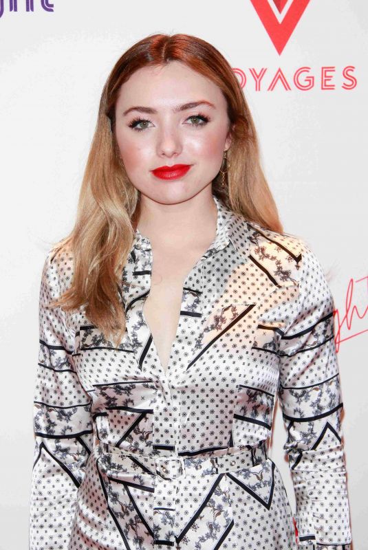 PEYTON ROI LIST at Virgin Voyages Scarlet Night Party in New York 02/14/2019