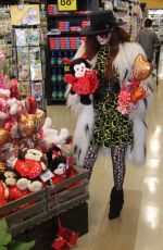 PHOEBE PRICE Shopping at Ralphs in Los Angeles 02/04/2019