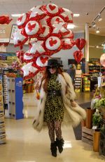 PHOEBE PRICE Shopping at Ralphs in Los Angeles 02/04/2019