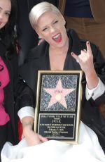 PINK Honored with Star at Hollywood Walk of Fame 02/05/2019