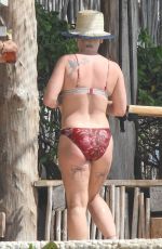 PINK in BIkini at a Beach in Tulum 02/27/2019