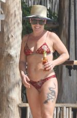 PINK in BIkini at a Beach in Tulum 02/27/2019