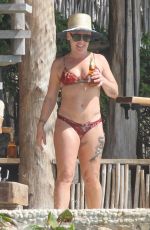 PINK in BIkini at a Beach in Tulum 02/27/2019