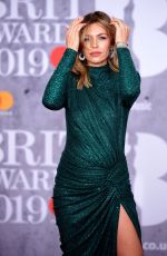 Pregnant ABIGAIL ABBEY CLANCY at Brit Awards 2019 in London 02/20/2019