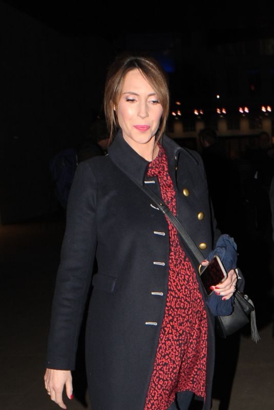 Pregnant ALEX JONES Leaves The One Show in London 02/13/2019