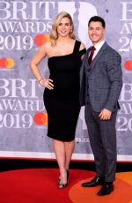 Pregnant GEMMA ATKINSON at Brit Awards 2019 in London 02/20/2019