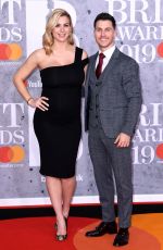 Pregnant GEMMA ATKINSON at Brit Awards 2019 in London 02/20/2019