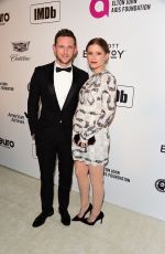 Pregnant KATE MARA at Elton John Aids Foundation Oscar Party in Hollywood 02/24/2019