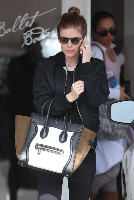 Pregnant KATE MARA Leaves Ballet Bodies in West Hollywood 02/26/2019