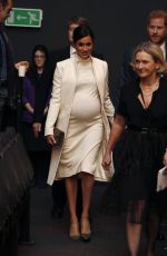 Pregnant MEGHAN MARKLE and Prince Harry at The Wider Earth in London 02/12/2019