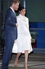 Pregnant MEGHAN MARKLE and Prince Harry at The Wider Earth in London 02/12/2019