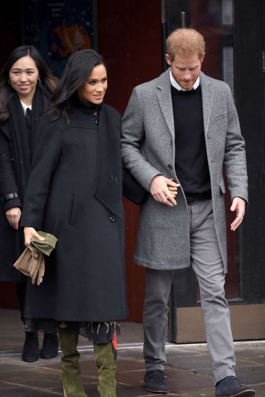 Pregnant MEGHAN MARKLE and Prince Harry Visit Bristol in England 02/01/2019