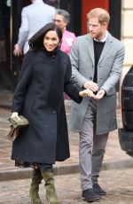 Pregnant MEGHAN MARKLE and Prince Harry Visit Bristol in England 02/01/2019