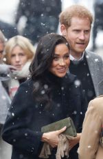 Pregnant MEGHAN MARKLE and Prince Harry Visit Bristol in England 02/01/2019