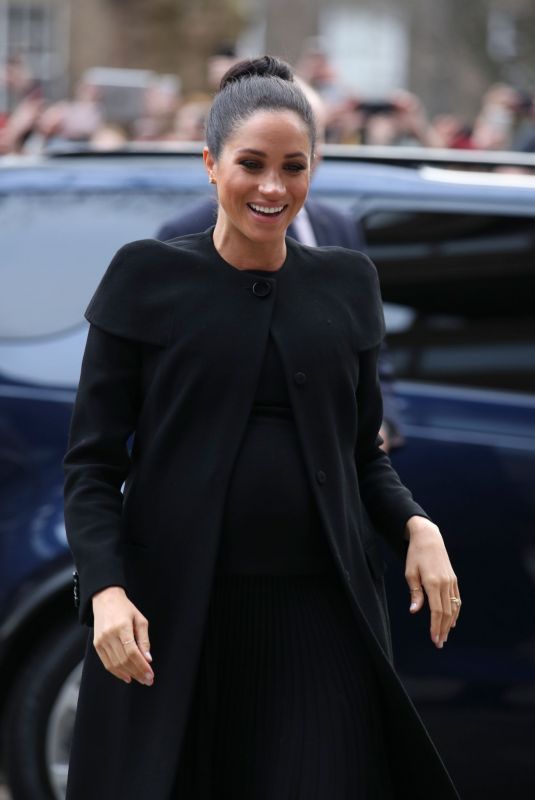 Pregnant MEGHAN MARKLE at Association of Commonwealth Universities at City in London 01/31/2019