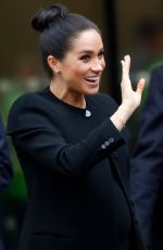 Pregnant MEGHAN MARKLE at Association of Commonwealth Universities at City in London 01/31/2019