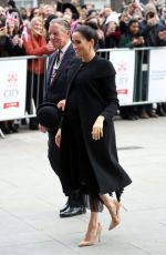 Pregnant MEGHAN MARKLE at Association of Commonwealth Universities at City in London 01/31/2019