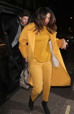 PRIYANKA CHOPRA and Nick Jonas at Arts Club in London 02/15/2019