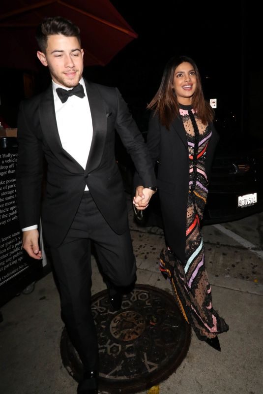 PRIYANKA CHOPRA and Nick Jonas Night Out in Los Angeles 01/31/2019