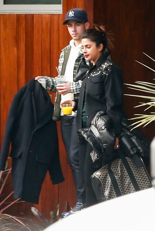 PRIYANKA CHOPRA and Nick Jonas Out in Los Angeles 02/01/2019