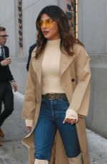 PRIYANKA CHOPRA Heading to Tonight Show Starring Jimmy Fallon in New York 02/05/2019