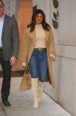 PRIYANKA CHOPRA Heading to Tonight Show Starring Jimmy Fallon in New York 02/05/2019