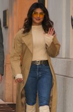 PRIYANKA CHOPRA Heading to Tonight Show Starring Jimmy Fallon in New York 02/05/2019