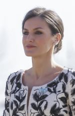 QUEEN LETIZIA OF SPAIN at Delivery of National Flag to Napoles Infantry Regiment 4 in Madrid 02/23/2019